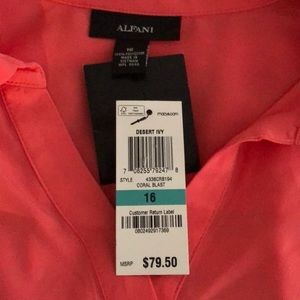 ALFANI Shirt Dress in Salmon